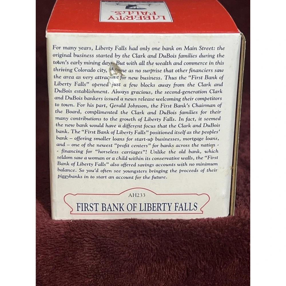 Liberty Falls 2001 First Bank of Liberty Falls AH233 Americana Collection (1770)